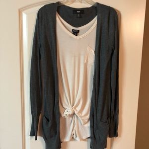 Gray Knit Cardigan size S
